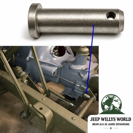 Sicherungsbolzen Einsteller Kupplungsseilzug für L-Head Motor. Jeep Willys MB, M38 M38A1, CJ2A CJ3A  CJ3B CJ5 CJ6 Ford GPW (41-71)