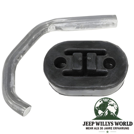 Auspuffgummi und Aufhänger Halter für 4,0L, 4,7L, 5,2L und 5,9L Benzin Motor. Jeep Grand Cherokee ZJ / ZG / WJ / WG (1996-2004).