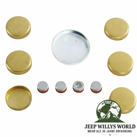 Engine Expansion Plug Set 11-piece 5,0 + 5,9 L Jeep CJ 72-86