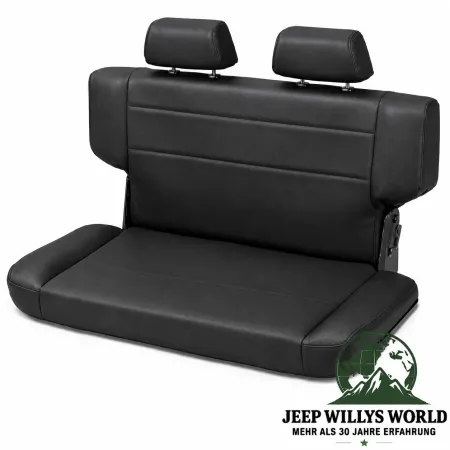 Bestop Rücksitzbank umklappbar und faltbar, inkl. Kopfstützen Black Crush Jeep Wrangler TJ (1996-2006)