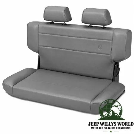 Bestop Rücksitzbank umklappbar und faltbar, inkl. Kopfstützen Grau Denim Jeep Wrangler TJ (1996-2006)