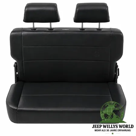 Bestop Rücksitzbank umklappbar und faltbar, inkl. Kopfstützen Black Crush Jeep CJ5 CJ7 CJ8 / Wrangler YJ (1955-1995)
