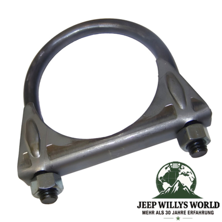 Exhaust Clamp Ø 2.5" (63.5 mm). Jeep SJ / Wrangler TJ / Grand Cherokee ZJ / ZG (1971-2006).