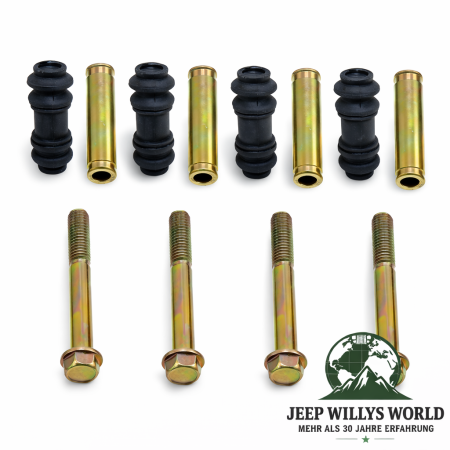 Bremssattel Schraube + Führungsbuchse Set Jeep Wrangler + Cherokee + Grand Cherokee 90-06