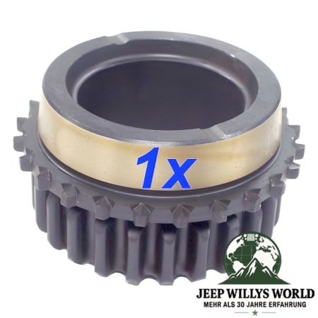 Drive Sprocket including two (2) Needle Roller Bearings for NP231 Transfer Case. Jeep Cherokee XJ / Wrangler YJ / Comanche MJ (1987-1996), Drive Sprocket pictured.