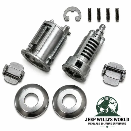 Crown Schließzylinder Set Türe rechts oder links + Hecktüre Jeep Wrangler YJ TJ / Cherokee XJ / Grand Cherokee ZJ (1995-2001)
