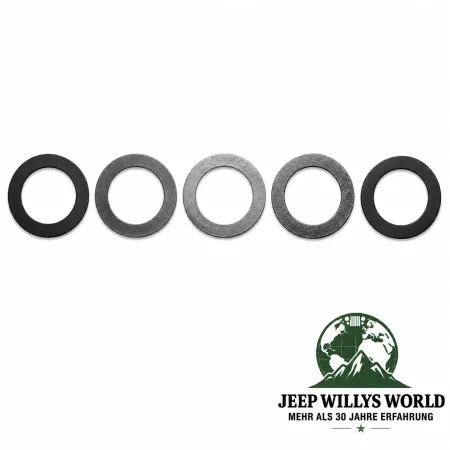 Crown Kegelradeinstellscheiben Satz Vorderachse Dana 30 + 44 und Hinterachse Dana 35 + 44 Jeep Wrangler  / Grand Cherokee  / Commander (94-25)