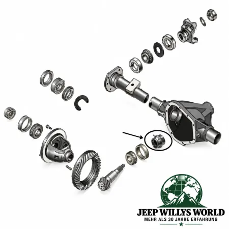 Drive Pinion Spacer Rear Axle Dana 44 Jeep Grand Cherokee 94-04