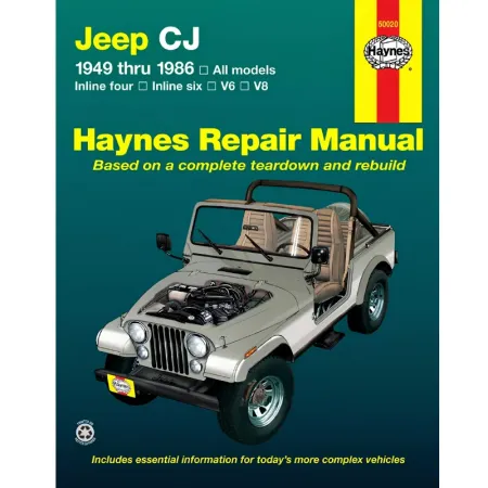 Haynes Reparaturanleitung Jeep CJ2A, CJ3A, CJ3B, CJ5 CJ6, CJ7, CJ8 (49-86)