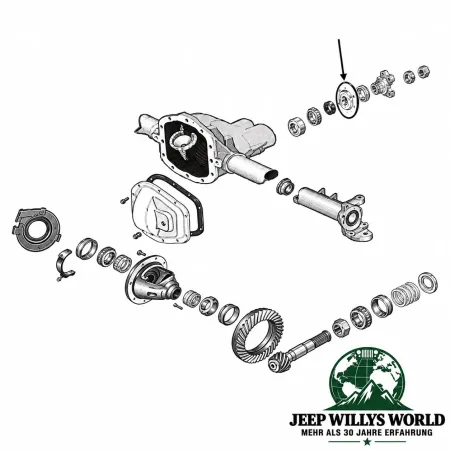 Pinion Seal Differntial Dana 30 Jeep Grand Cherokee 99-00