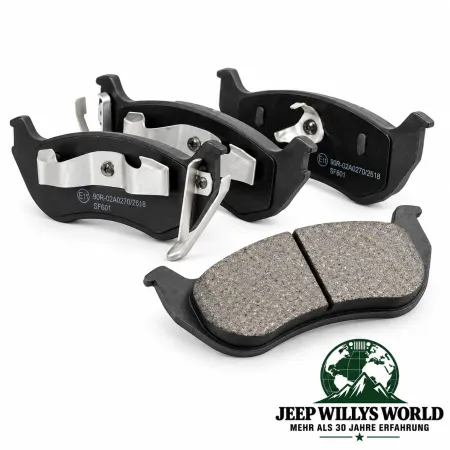 Ridex Akebono Bremsklötze Satz vorne. Jeep Grand Cherokee WJ WG (99-04)