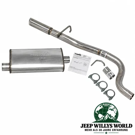 Dynomax Endschalldämpfer und Endrohrbogen Kit (aluminisiert) für 4,7L  Jeep Grand Cherokee WJ WG (99-01)