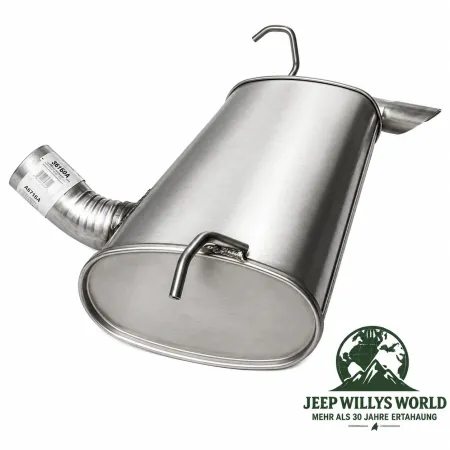 Walker Endschalldämpfer für 3,0L + 3,6L Motor. Jeep Wrangler JK (12-18)