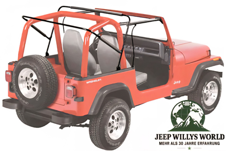 Supertop Verdeck incl. teilbare Türen Spice Denim Jeep CJ7 Wrangler YJ 80-95