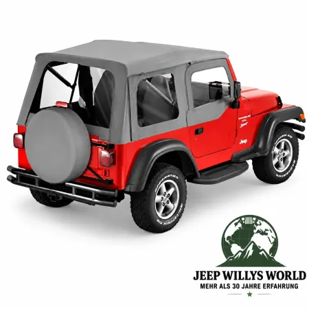 Bestop Supertop Verdeck Softtop inkl. Aufsteckfenster, mit klaren Scheiben Charcoal Denim Bestop Jeep Wrangler TJ (1996-2006)