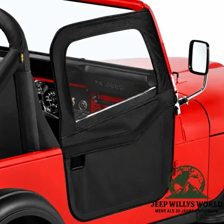 Bestop 2-Piece Doors Pair Soft Doors Black Denim Jeep CJ7 (1976-1980)