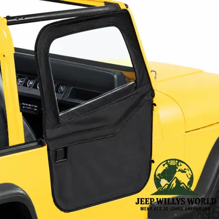 Bestop 2-Piece Doors Pair Soft Doors Black Crush Jeep CJ7 CJ8 / Wrangler YJ (1980-1995)