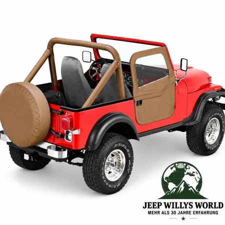 Bestop 2-Piece Doors Pair Soft Doors Spice Denim Jeep CJ7 CJ8 / Wrangler YJ (1980-1995)