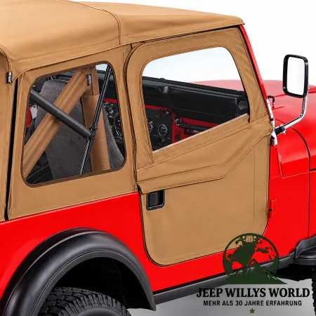 Bestop 2-Piece Doors Pair Soft Doors Spice Denim Jeep CJ7 CJ8 / Wrangler YJ (1980-1995)
