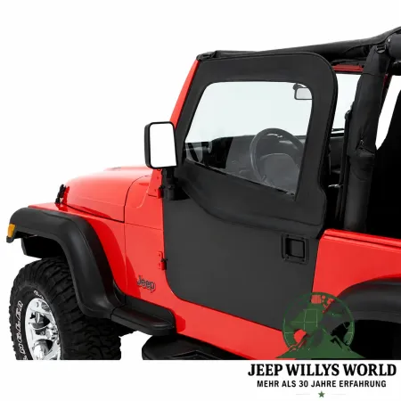Bestop Soft Upper Doors for Element Doors Pair HighRock Black Diamond Jeep Wrangler TJ (1996-2006)