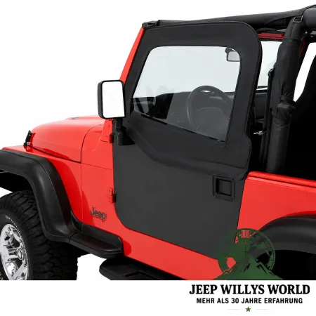 Bestop Soft Upper Doors for Element Doors Pair HighRock Black Diamond Jeep Wrangler TJ (1996-2006)