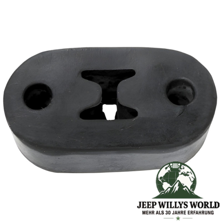Auspuffgummi, Halter für das Endrohr vorne, alle Motoren. Jeep Cherokee XJ / Comanche MJ (1984-2001).