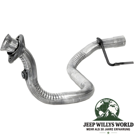 Front Exhaust Pipe (aluminized steel) for 4.0L engine. Jeep Wrangler YJ (1993-1995).