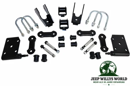 Blattfeder Komplett Einbau Set vorne Jeep Wrangler YJ (1987-1995)