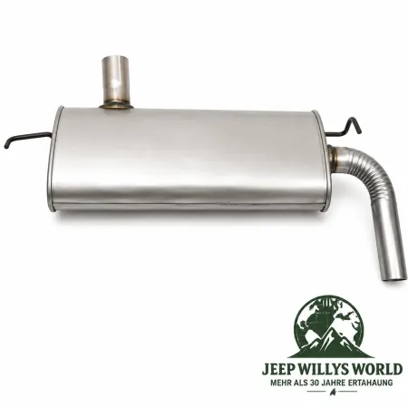 Walker Endschalldämpfer für 2,8L CRD + 3,8L Motor. Jeep Wrangler JK (07-18)