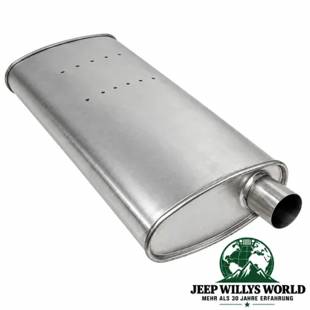 AP Exhaust Endschalldämpfer für 2,7L CRD, 4,0L und 4,7L Benzin Motor. Jeep Grand Cherokee WJ WG (02-04)