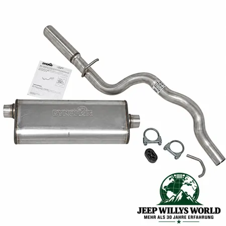 Dynomax Ultra Flo Endschalldämpfer und Endrohrbogen Kit für 4,0L + 4,7L Motor. Jeep Grand Cherokee (02-04)