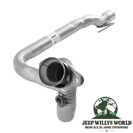 Hosenrohr, Flammrohr für 4,0L 6 Zylinder Motor. Jeep Cherokee XJ (1993-1995), Motorseitiger Anschluss abgebildet.