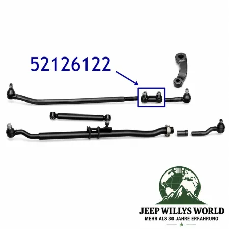 Dorman Einstellhülse Schubstange zum Lenkhebel Jeep Wrangler JK (07-18)