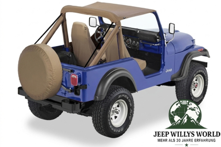 Bikini Top Traditional Tan Denim Jeep CJ5 76-83
