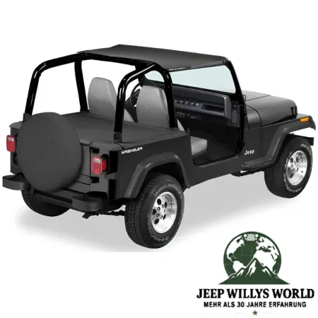 Bestop Strapless Bikini Top Vinyl Black Denim Jeep Wrangler YJ (1992-1995)