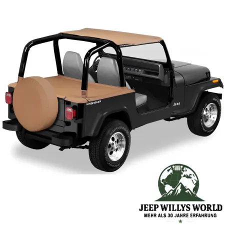 Bestop Strapless Bikini Top Vinyl Spice Denim Jeep Wrangler YJ (1992-1995)