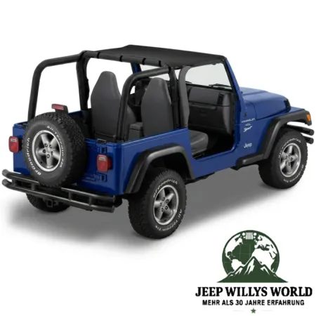 Bestop Strapless Bikini Top Vinyl Black Denim Jeep Wrangler TJ (1996-2002)