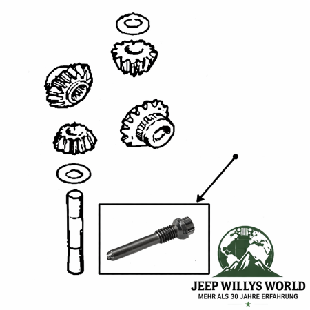Differential Sicherungsschraube Jeep Wrangler + Cherokee + Grand Cherokee 90-06
