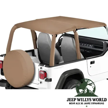 Bestop Strapless Safari Bikini Top Vinyl Spice Denim Jeep Wrangler YJ (1992-1995)