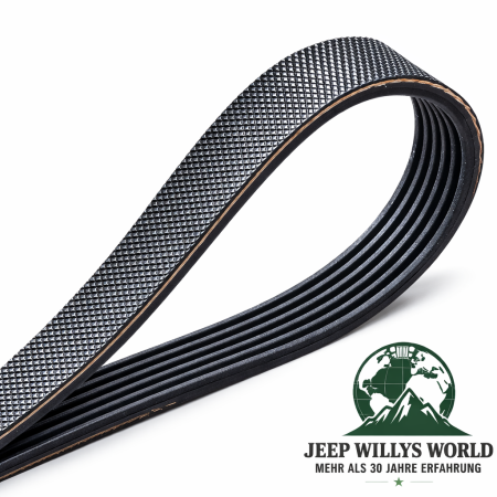 Serpentine Belt with A/C 2,4 L Jeep Wrangler + Cherokee 02-06