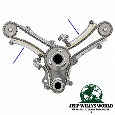 Crown Secondary Timing Chain Tensioner Arm Jeep Grand Cherokee WJ WG WH WK / Commander XH XK 4.7L (99-06)