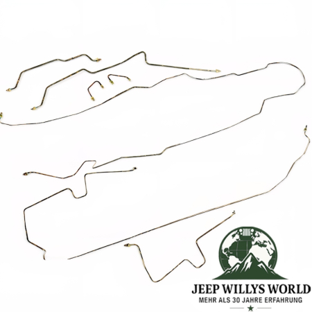 Bremsleitungssatz 7-teilig Edelstahl ohne ABS Jeep Wrangler 96-06