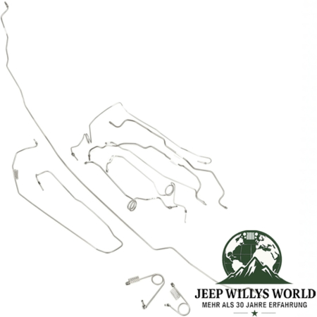 Brake Lines Set Stainless Steel 7-pcs. with ABS Jeep Wrangler 96-06