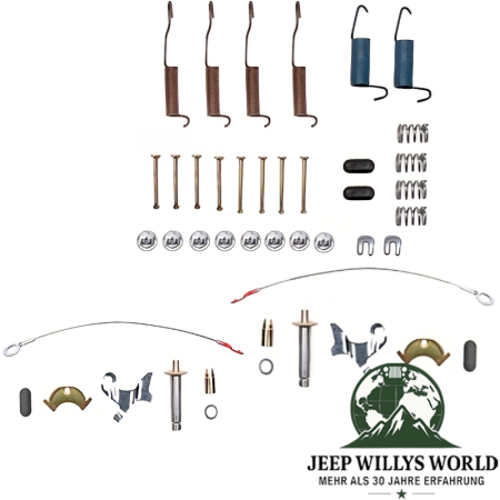 Bremsen Federnsatz mit Nachsteller vorne oder hinten 11" Bremse Jeep CJ 72-78