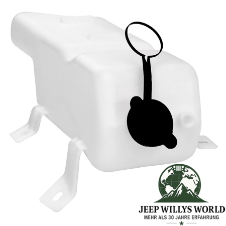 Kühlwasser Ausgleichsbehälter Set mit Deckel Jeep CJ + Wrangler YJ 81-95