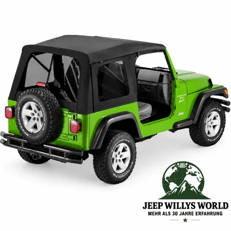 Bestop Supertop Softtop with tinted Windows Black Denim Jeep Wrangler TJ (1996-2006)