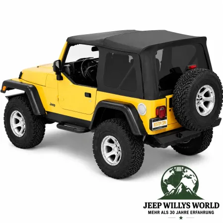 Bestop Supertop NX Folding Top Black Denim  with tinted windows Jeep Wrangler TJ (1996-2006)