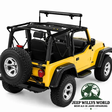 Bestop Supertop NX Folding Top Black Denim  with tinted windows Jeep Wrangler TJ (1996-2006)