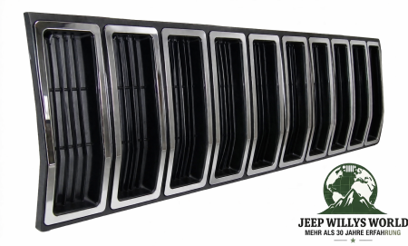 Grille Insert Black / Silver Jeep Cherokee 84-87