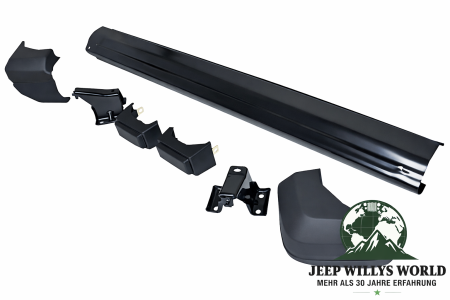 Bumper Kit Rear Black Jeep Cherokee 84-96
